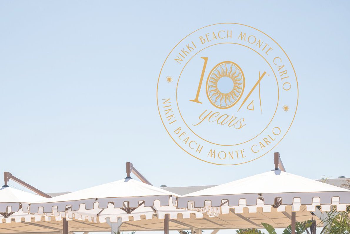 Nikki Beach Monte Carlo 10 year anniversary badge