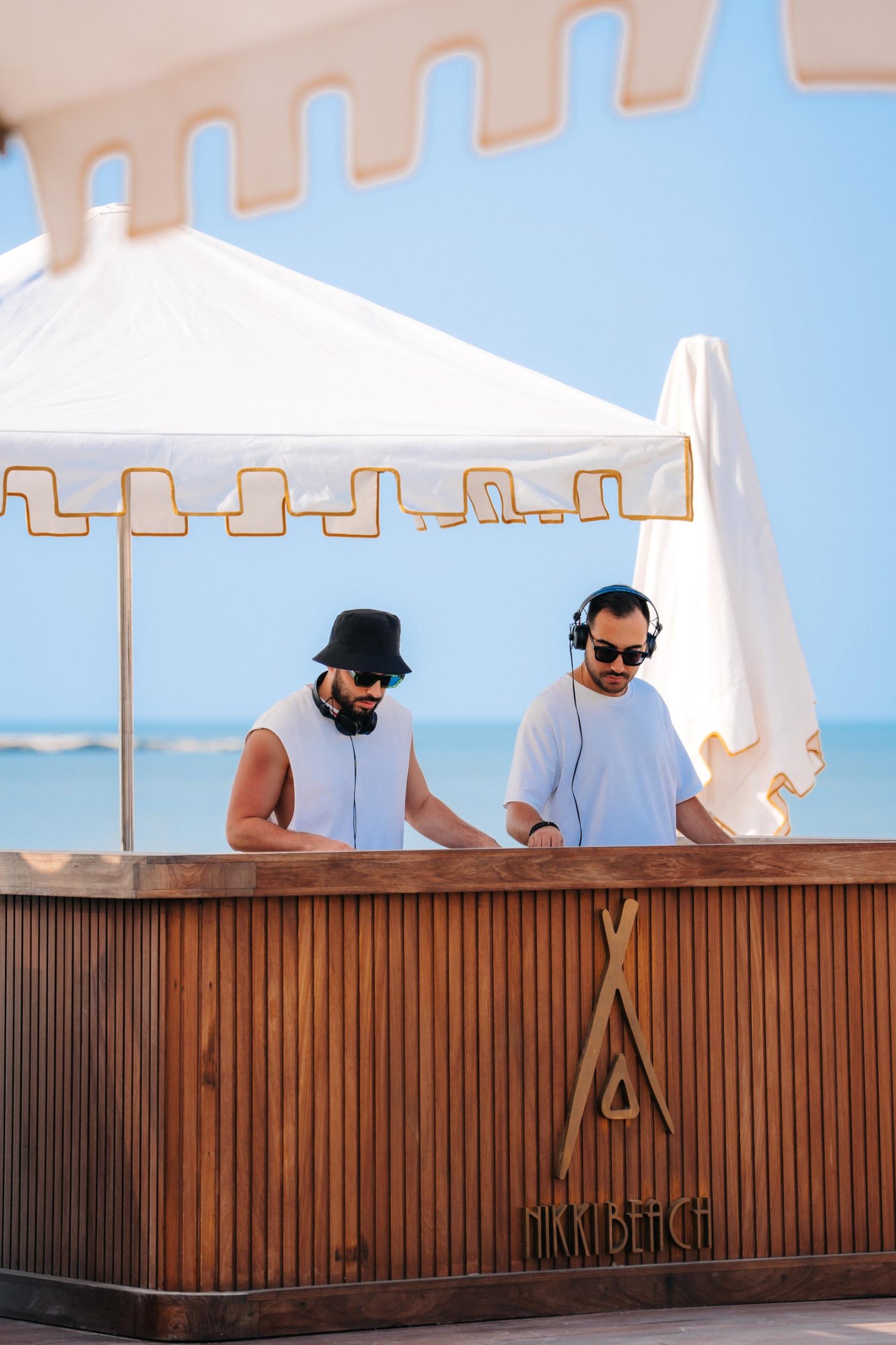 Nikki Beach Baku - Dj's mixing at the sound booth