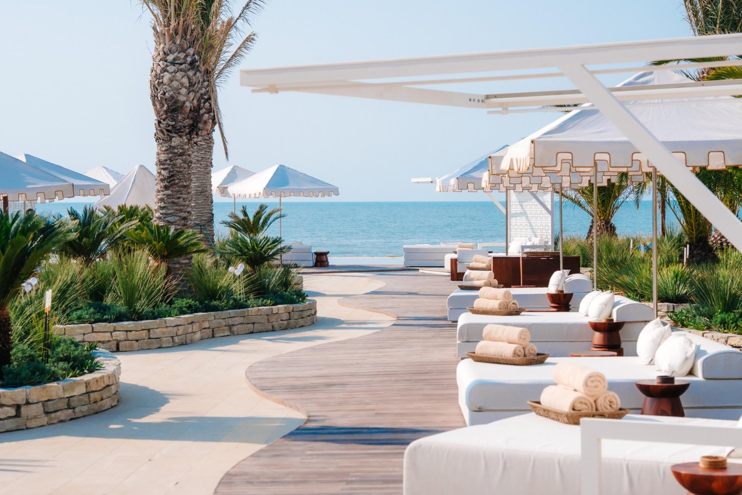 Nikki Beach Baku - Pool area sunbeds
