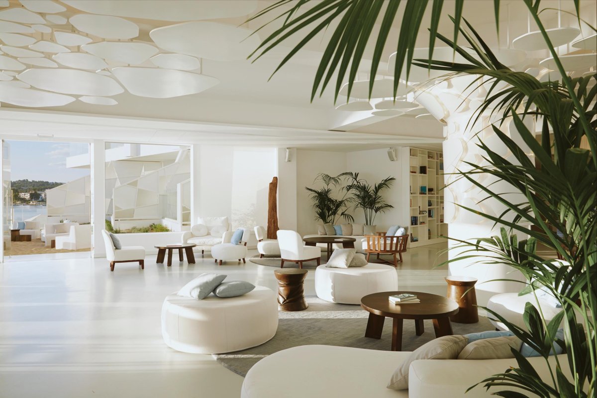 lounge area of nikki beach Porto heli