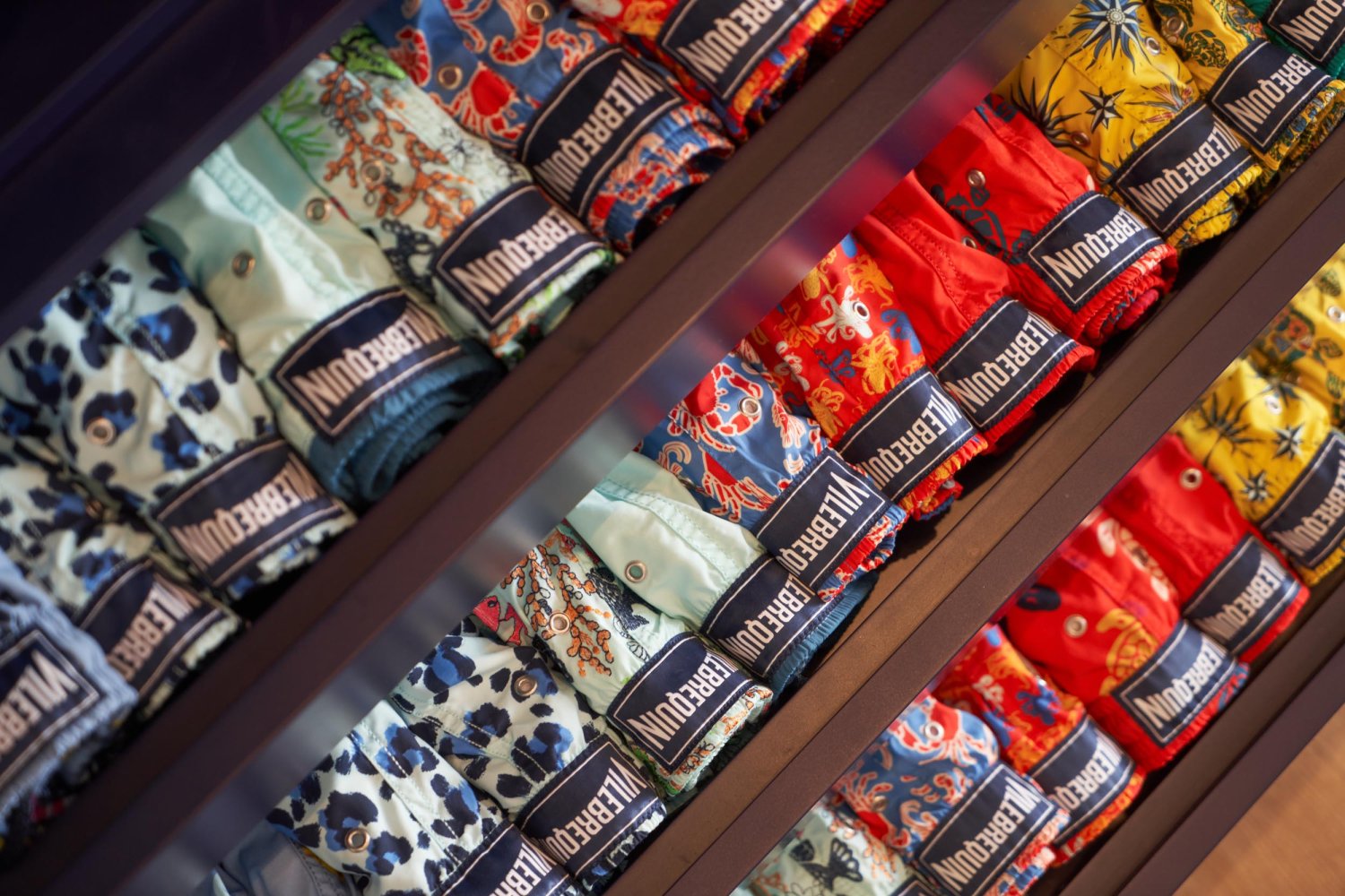 Close up shot of Vilebrequin shorts in open draws