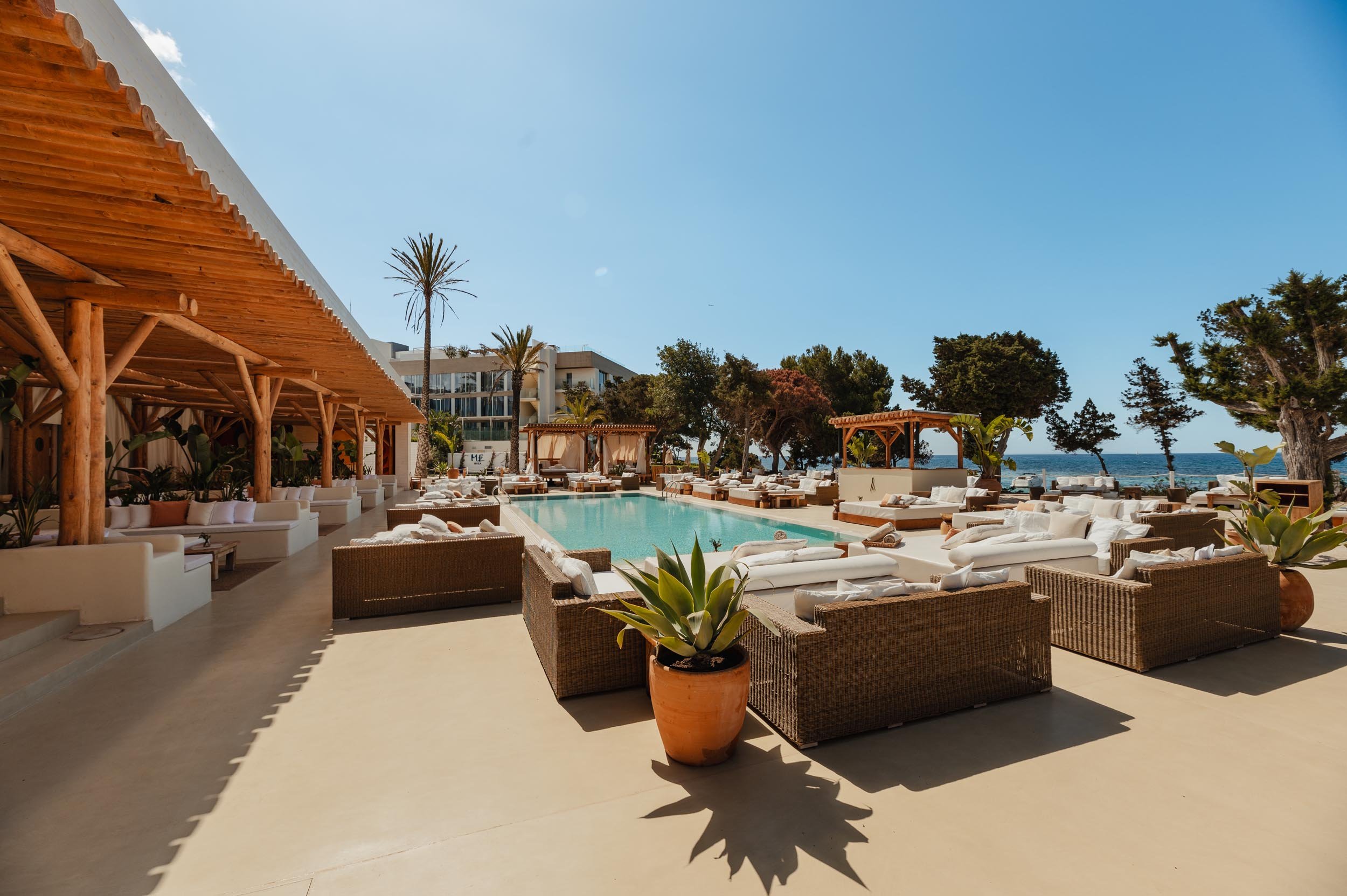 Exterior shot of Nikki Beach Ibiza