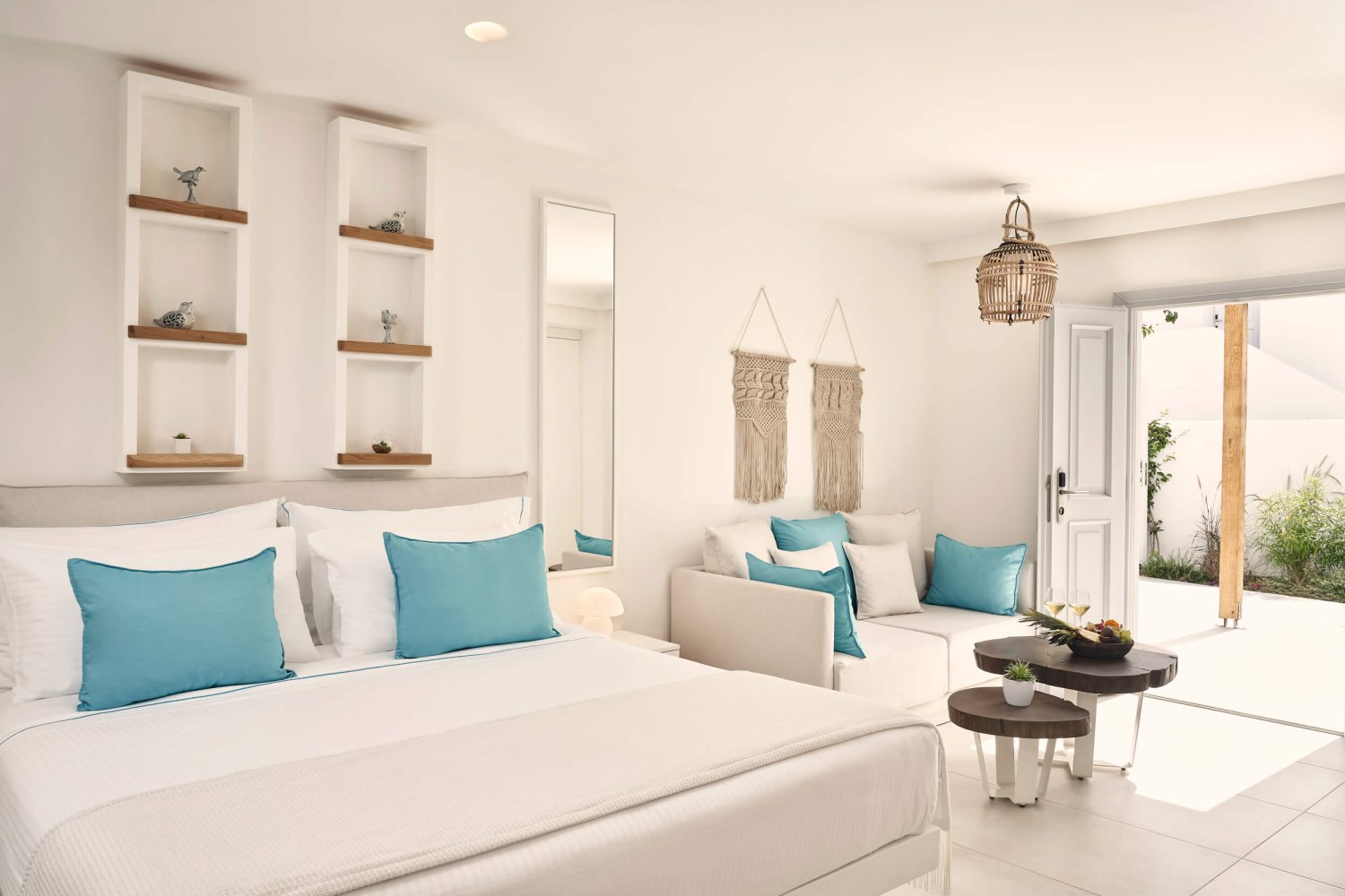 Interior of a Suite at Nikki Beach Santorini