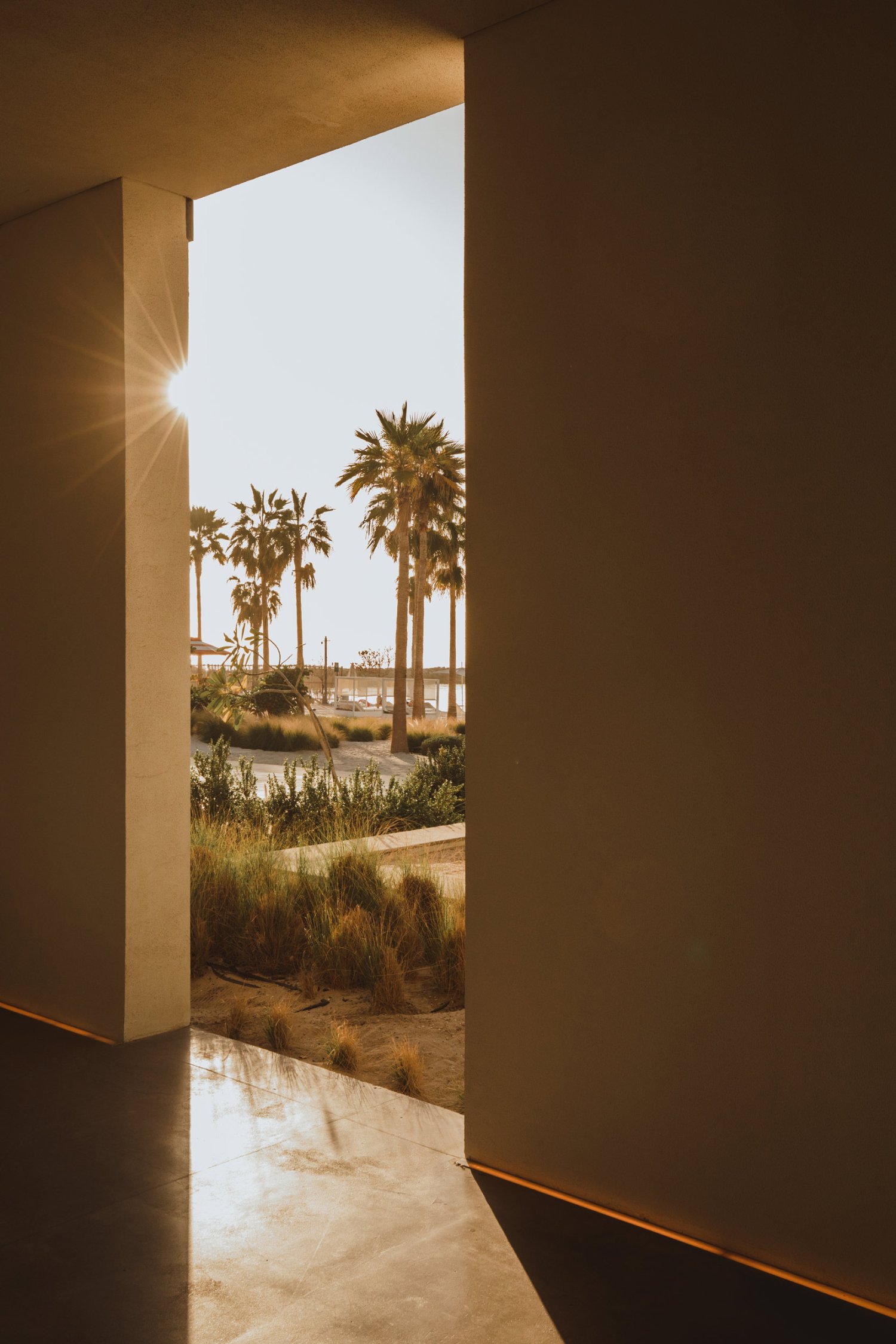 An archway leading to beachfront