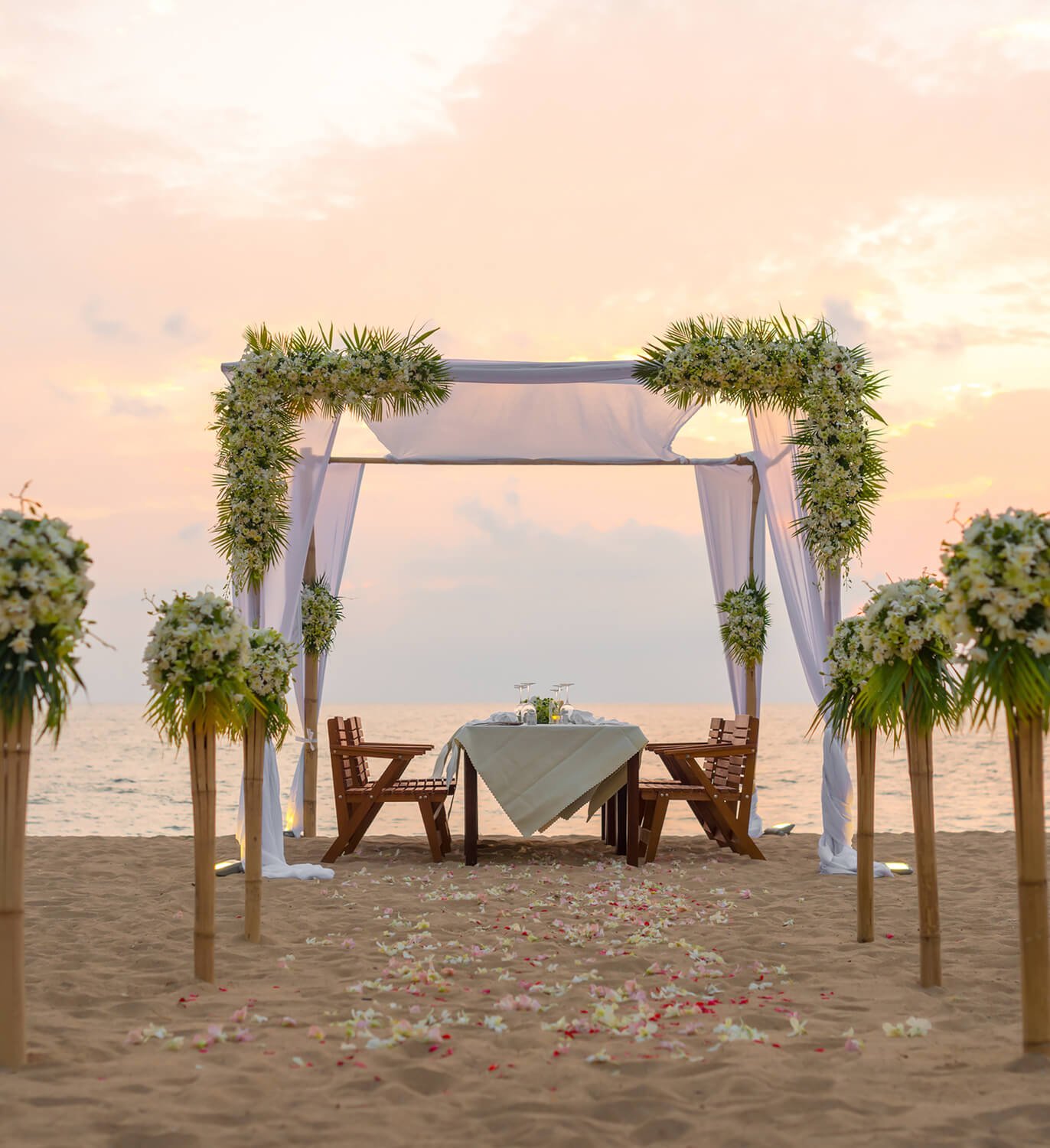 Romantic Beachfront Wedding