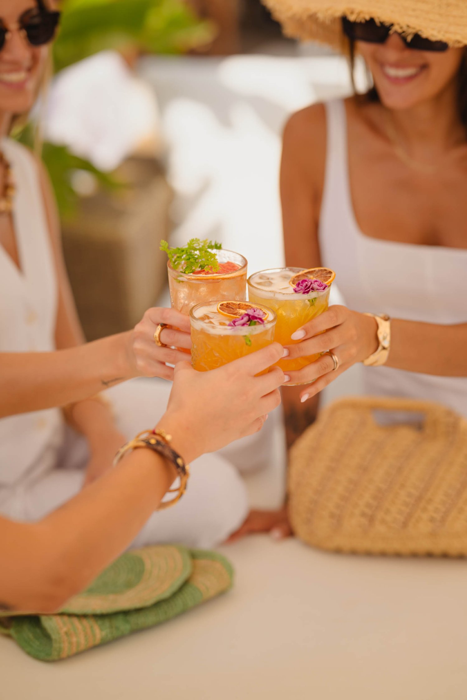 Nikki Beach Marbella - Cocktails being cheersed