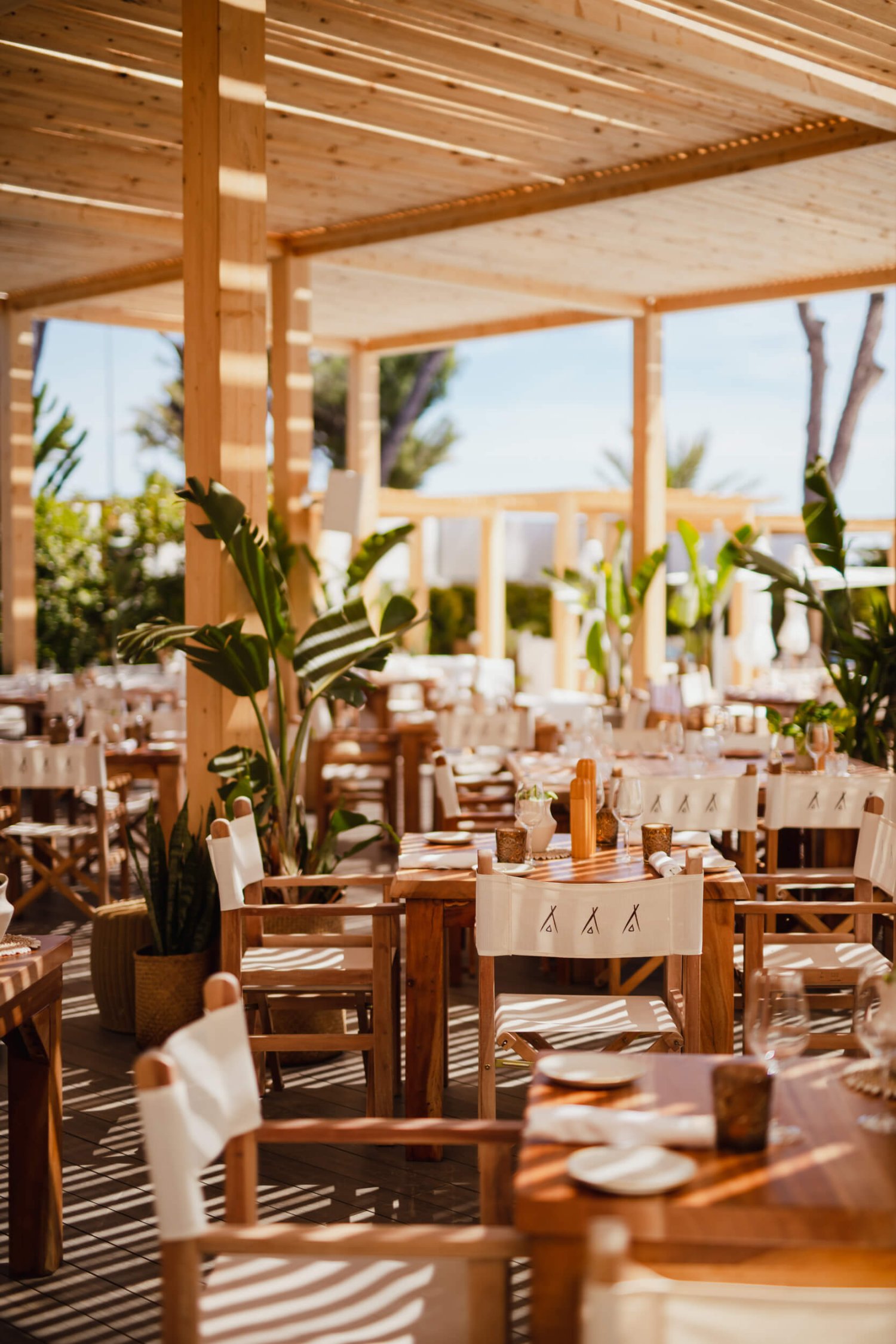 Nikki Beach Mallorca Restaurant tables