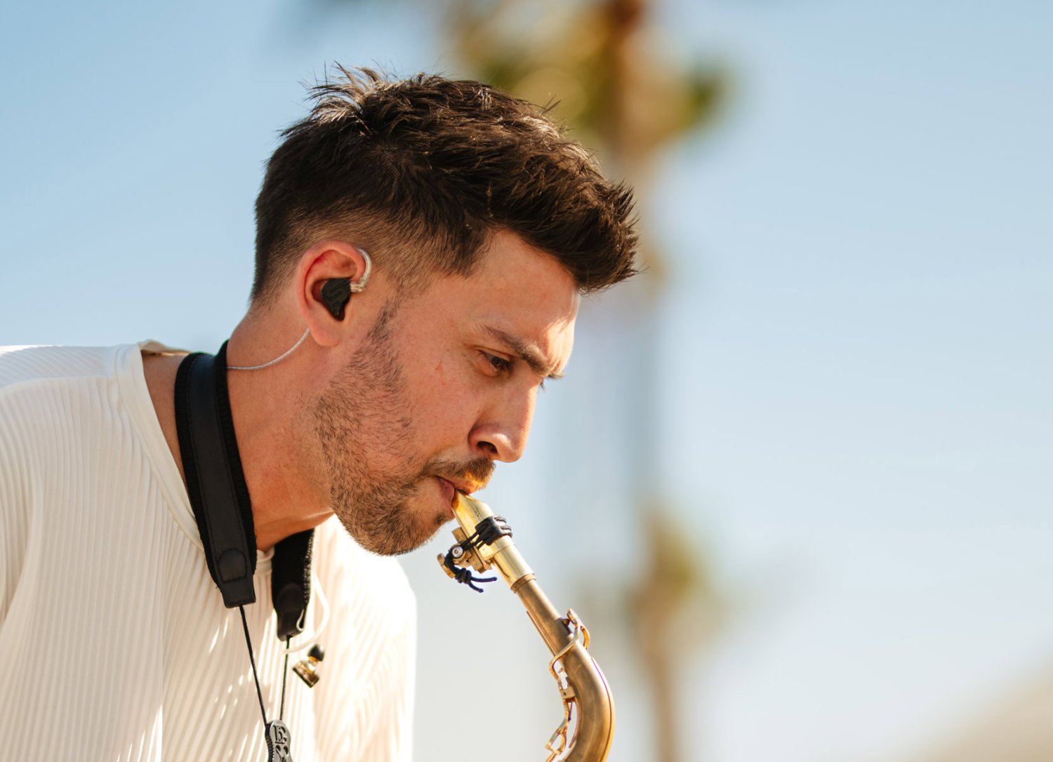 guest Mood Sax performing at Nikki Beach Marbella