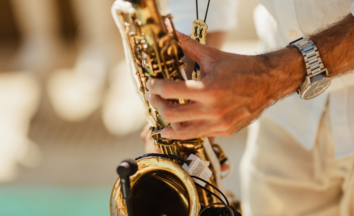 Man playing the saxophone