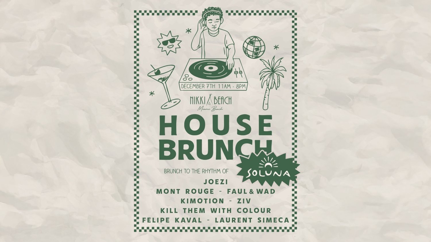 Decorative: house brunch poster